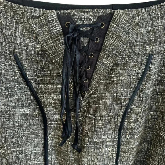 Cynthia Steffe tweed pencil skirt with back lace corset size 6 - Picture 7 of 10